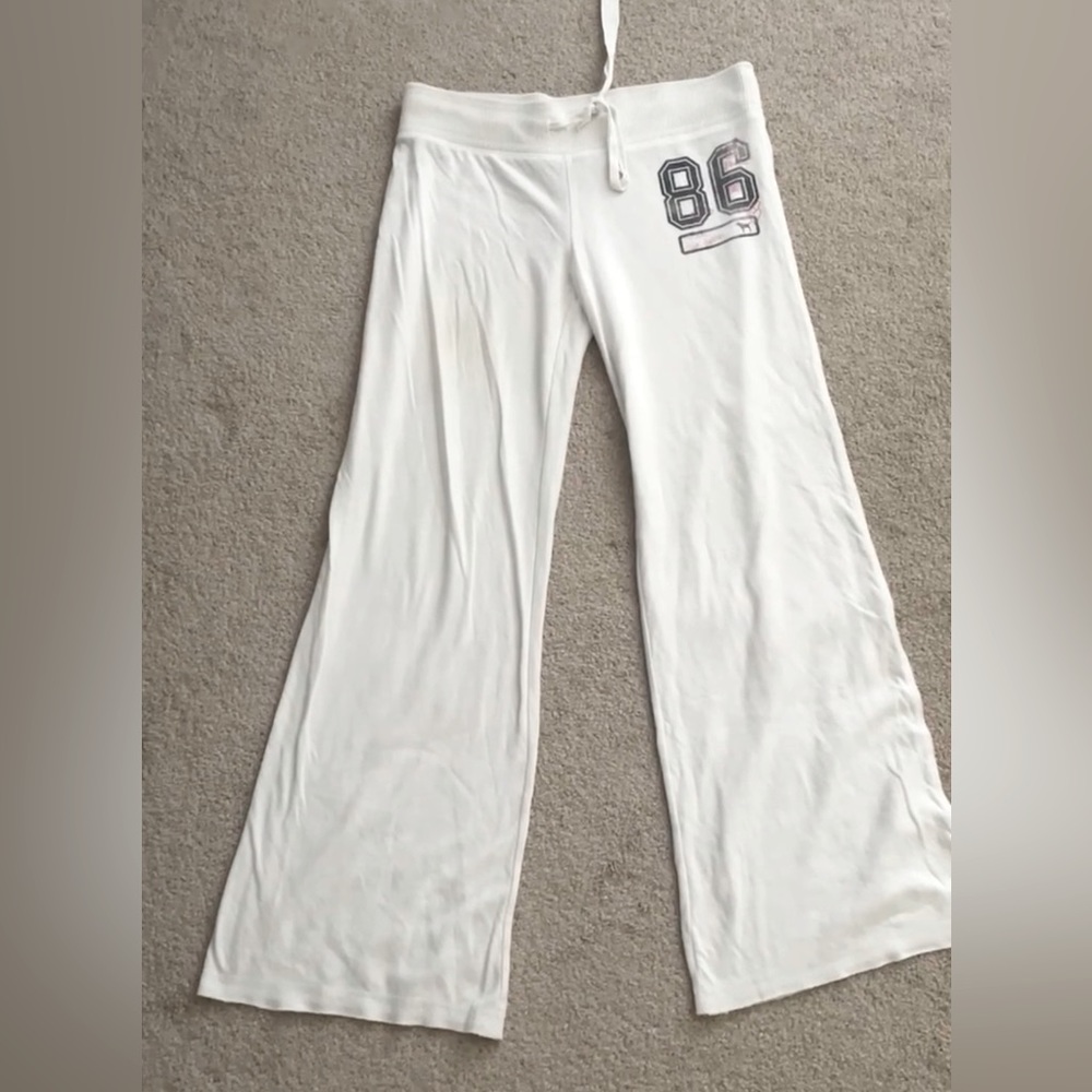 PINK VS wide leg yoga sweats